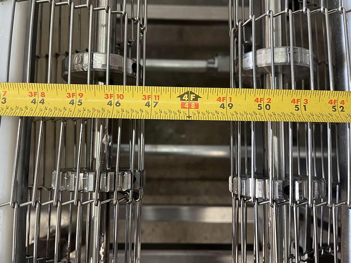 Used Three-Section Wire Conveyor with Rails