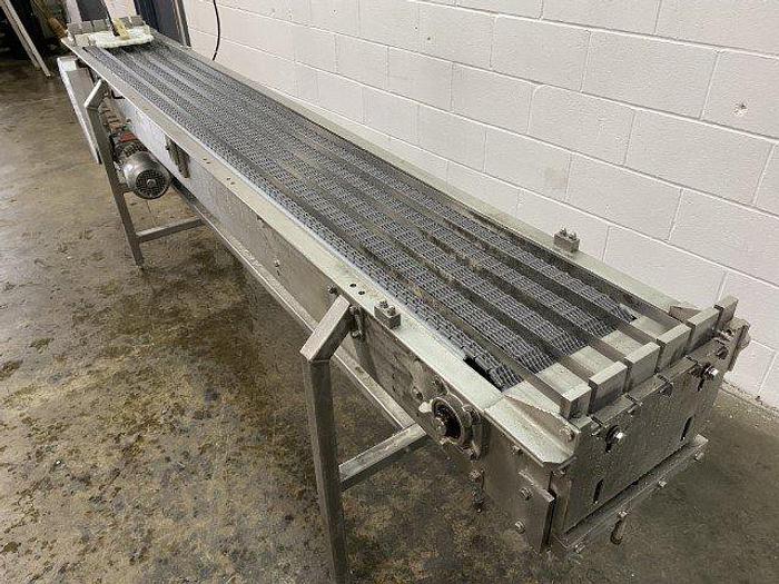 Used 8' Indexing Conveyor for Carton Packing