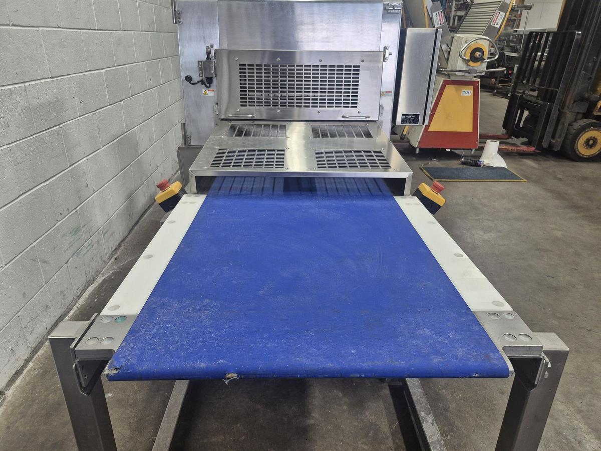 Used Rheon Automatic Conveyor Guillotine Cutter