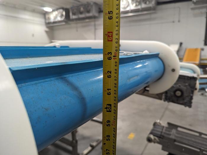 Used Andgar Adjustable Angle Dog Leg Conveyor