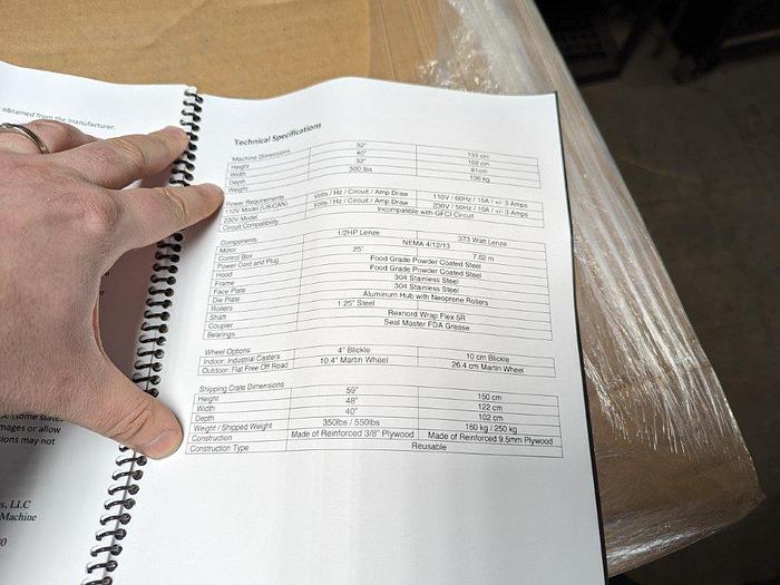 Used Munch Machine MB1 Hemp Leaf Stripper