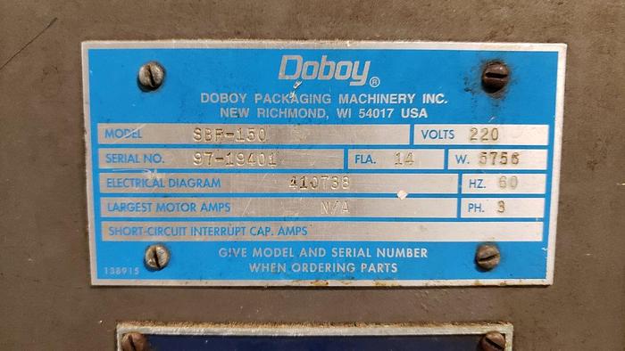 Used Doboy Mustang IV HFFS Flow Wrapper