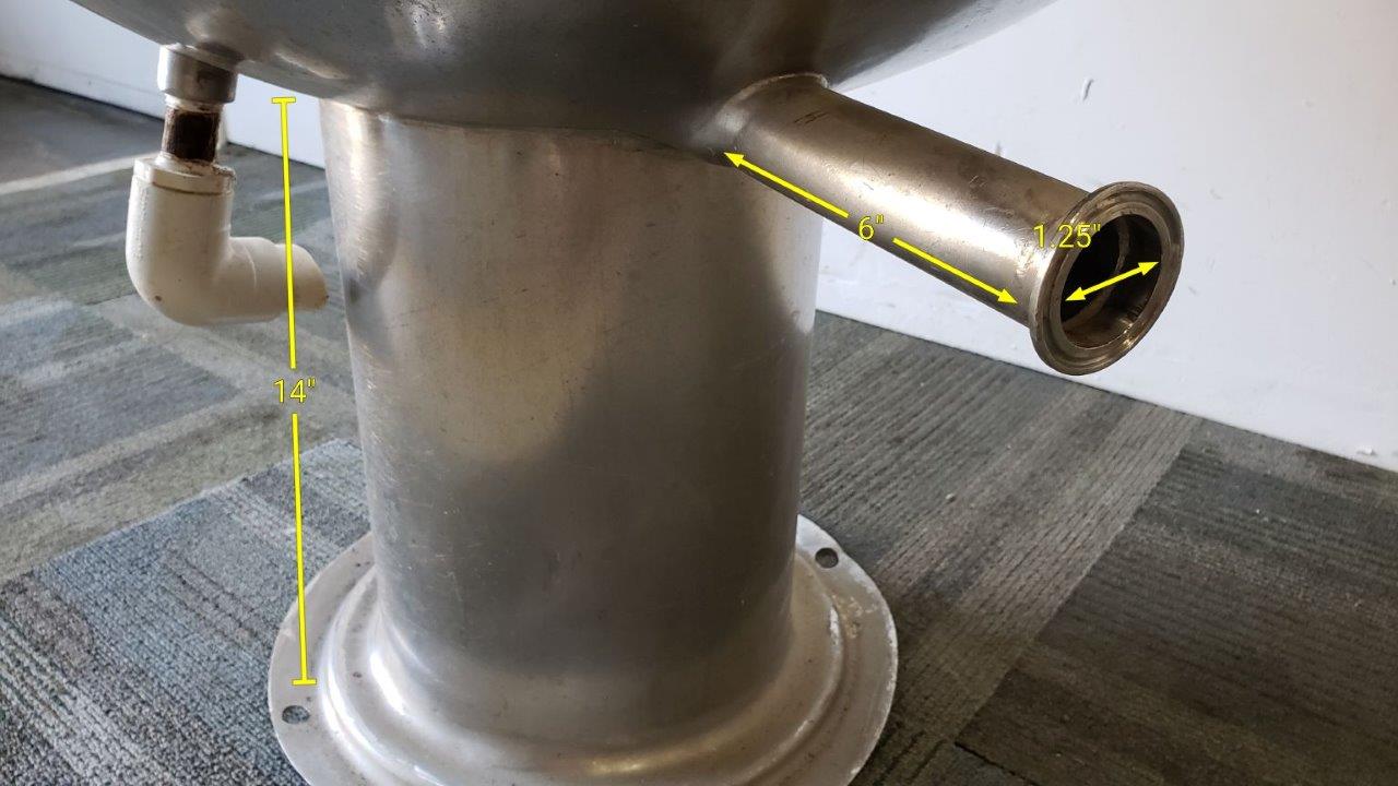 Used BH Hubbert 60-Gallon SS Jacketed Kettle