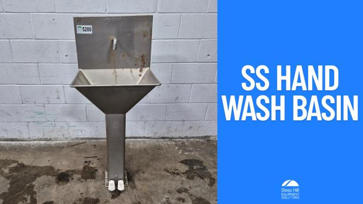 Used Roser SS Industrial Hand Wash Basin