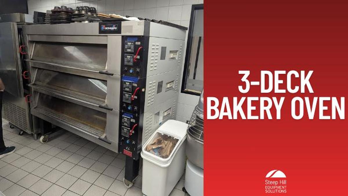 Used Bongard Commercial 3-Deck Bakery Oven