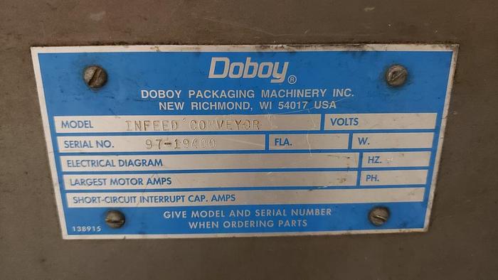 Used Doboy Mustang IV HFFS Flow Wrapper