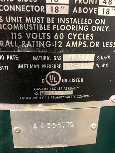 Used Columbia High Pressure Steam Boiler CT