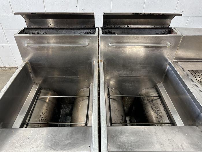 Used Quest Double Deep Fryer with Filtration