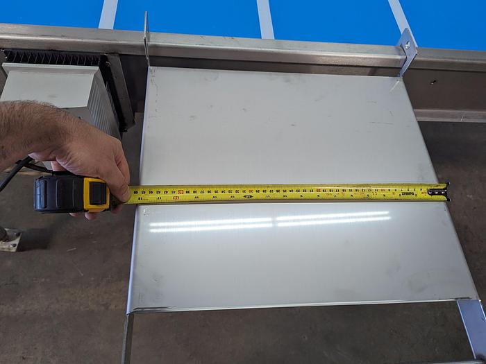 Used Custom 10' Conveyor with Removable Packaging Tables