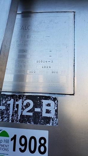 Used Metalcraft 1500 Gallon Jacketed Tank