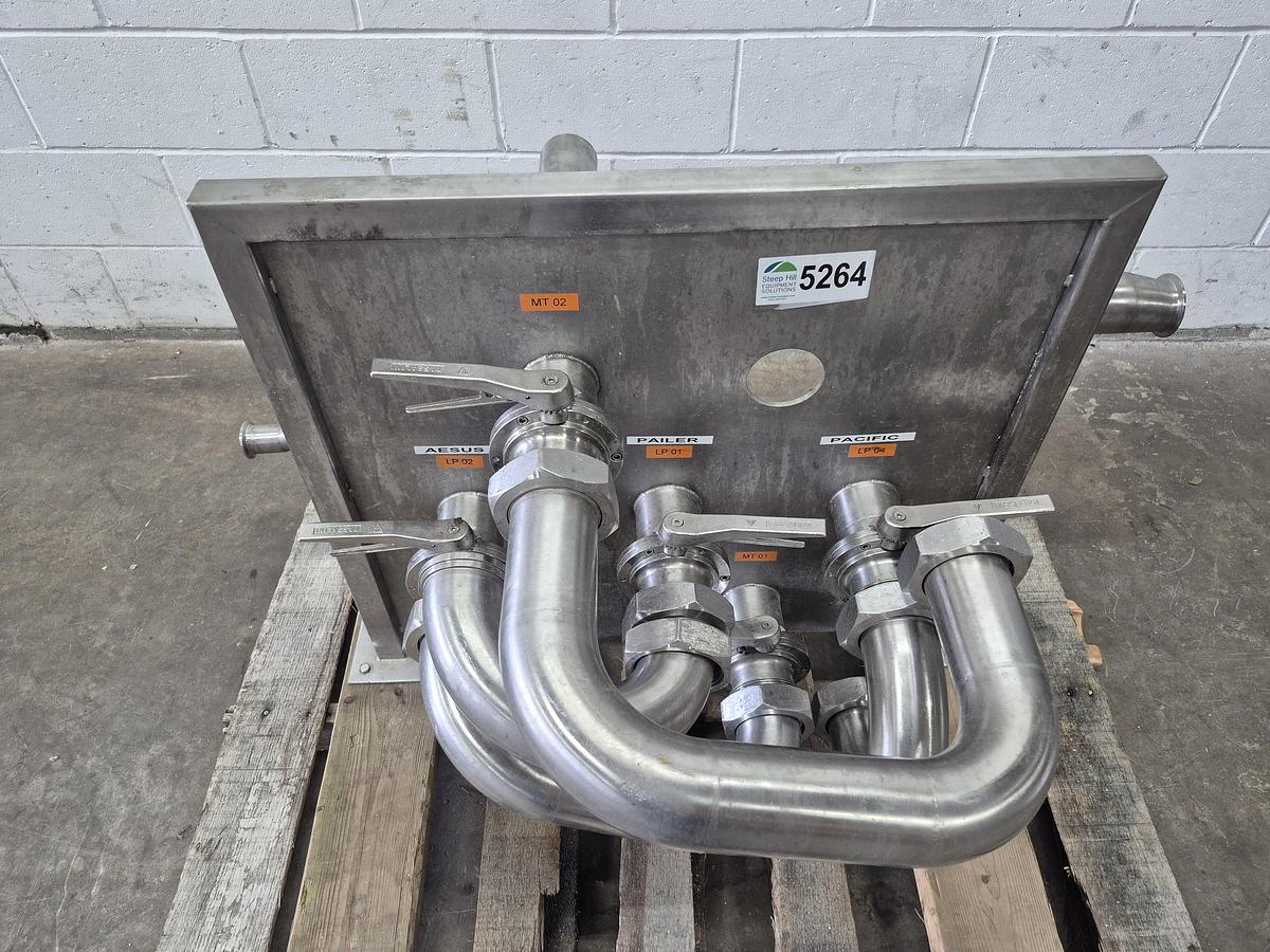 Used Sanitary Stainless Steel Flow Transfer Panel