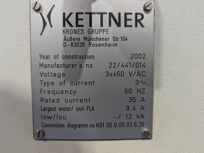 Used Krones Low-Level Palletizer