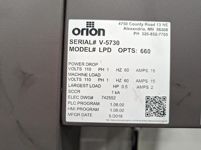 Used Orion Flex LPD Pallet Wrapper