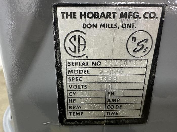 Used Hobart A-200 Table Top Mixer