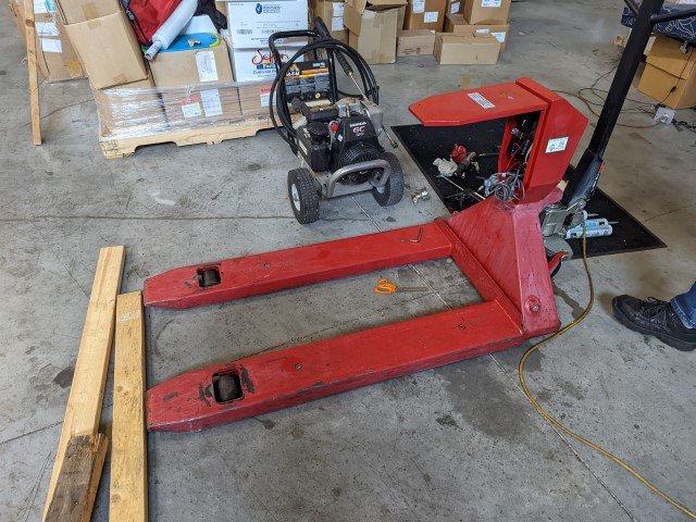 Used Optima OP-900A Pallet Jack Scale