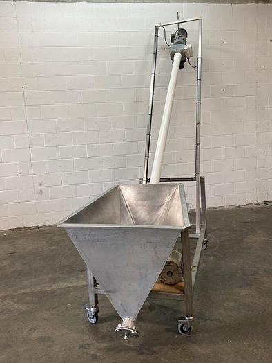 Used Mobile Inclined Auger Conveyor