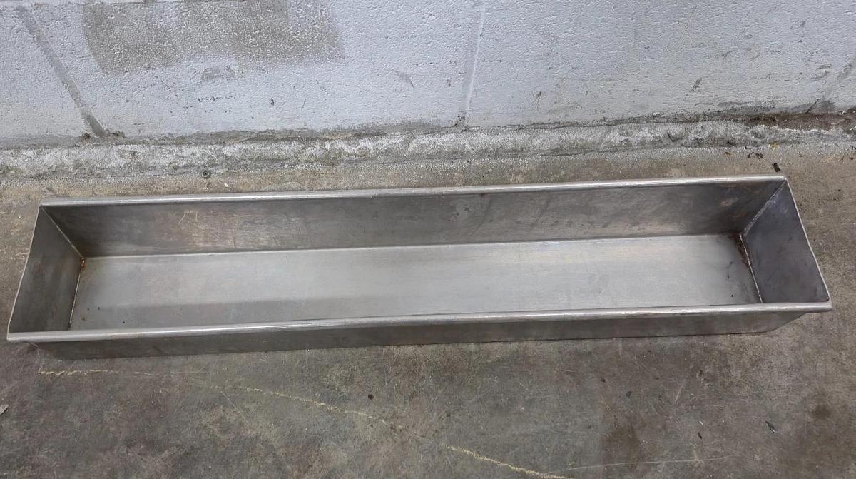 Used Commercial Stainless Steel Meat Former Mold Press Tray Trough 28.5" x 5.5" x 4"