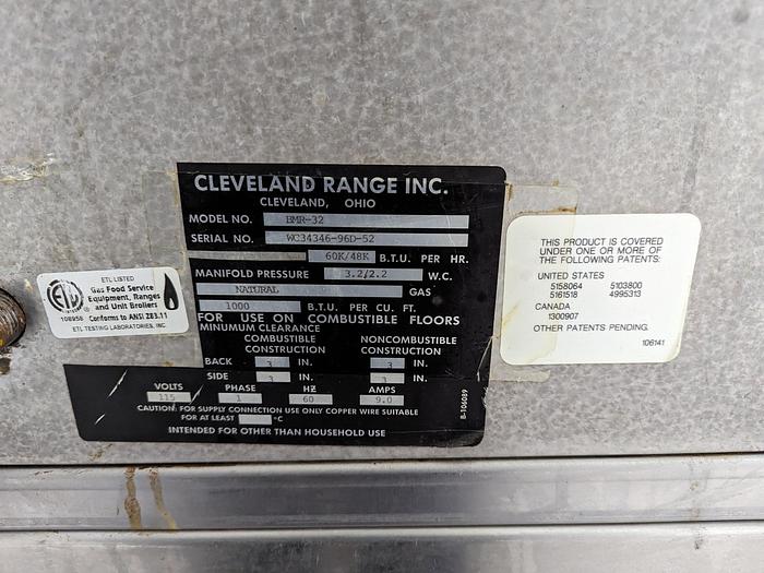 Used Cleveland Rotisserie Oven BMR-32