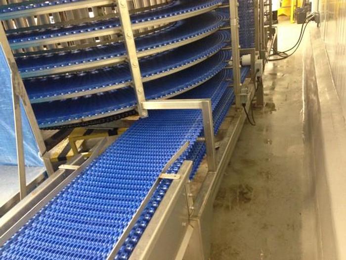 Used FMA Spiral Cooler Conveyors