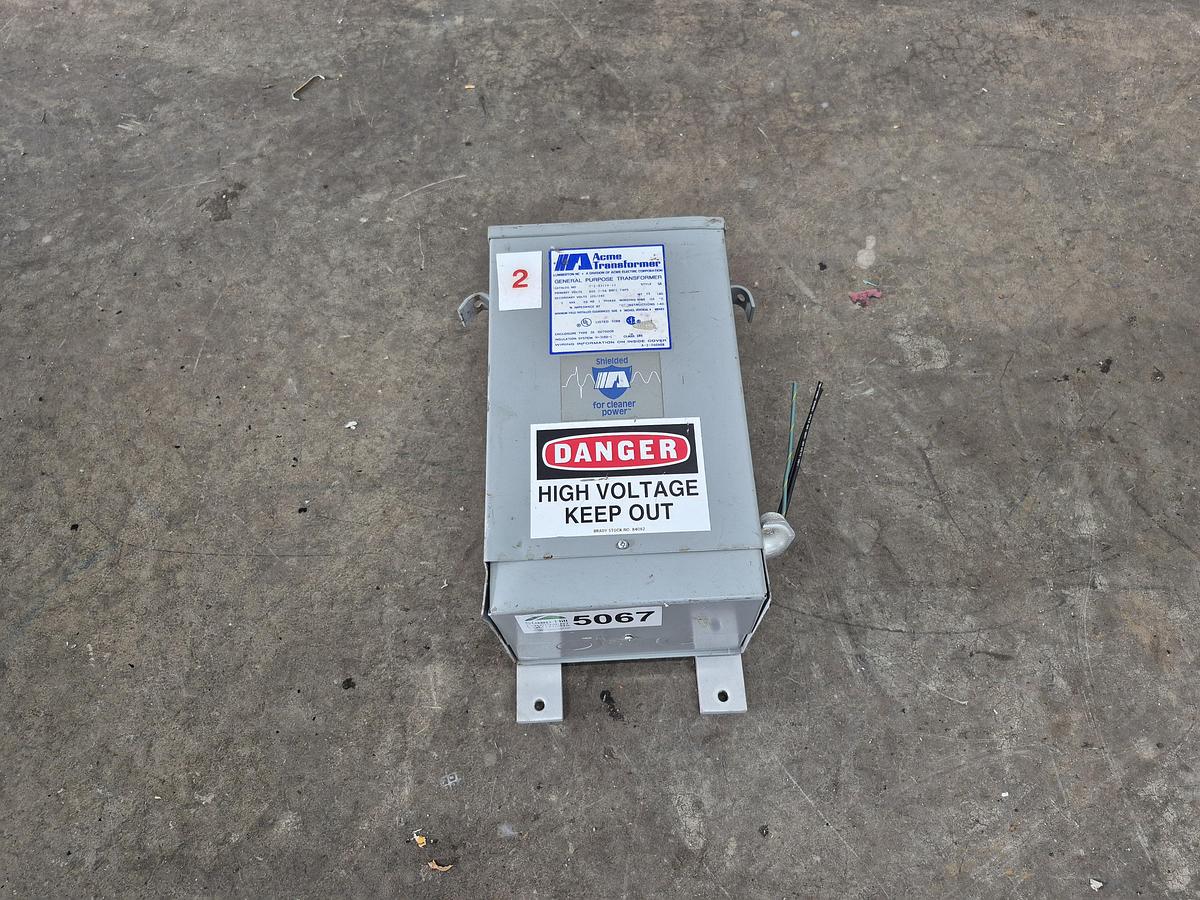 Used Acme T-2-53114-1S Encapsulated Dry-Type Transformer