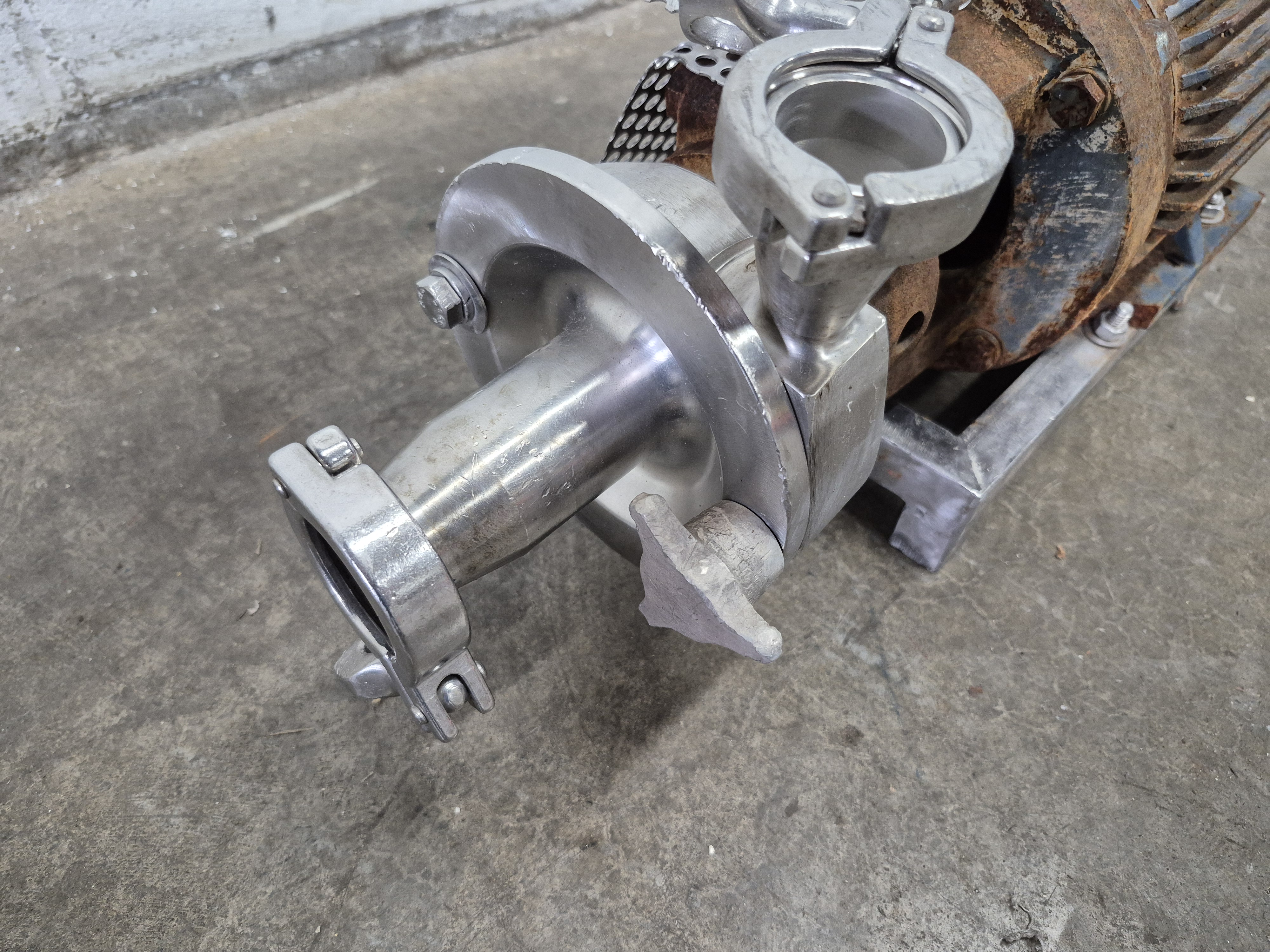 Used SS Centrifugal Pump with Motor (no plate)