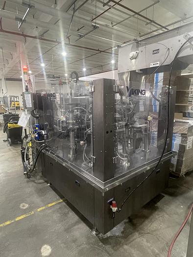 Used Viking 8S235 Rotary Premade Pouch Machine