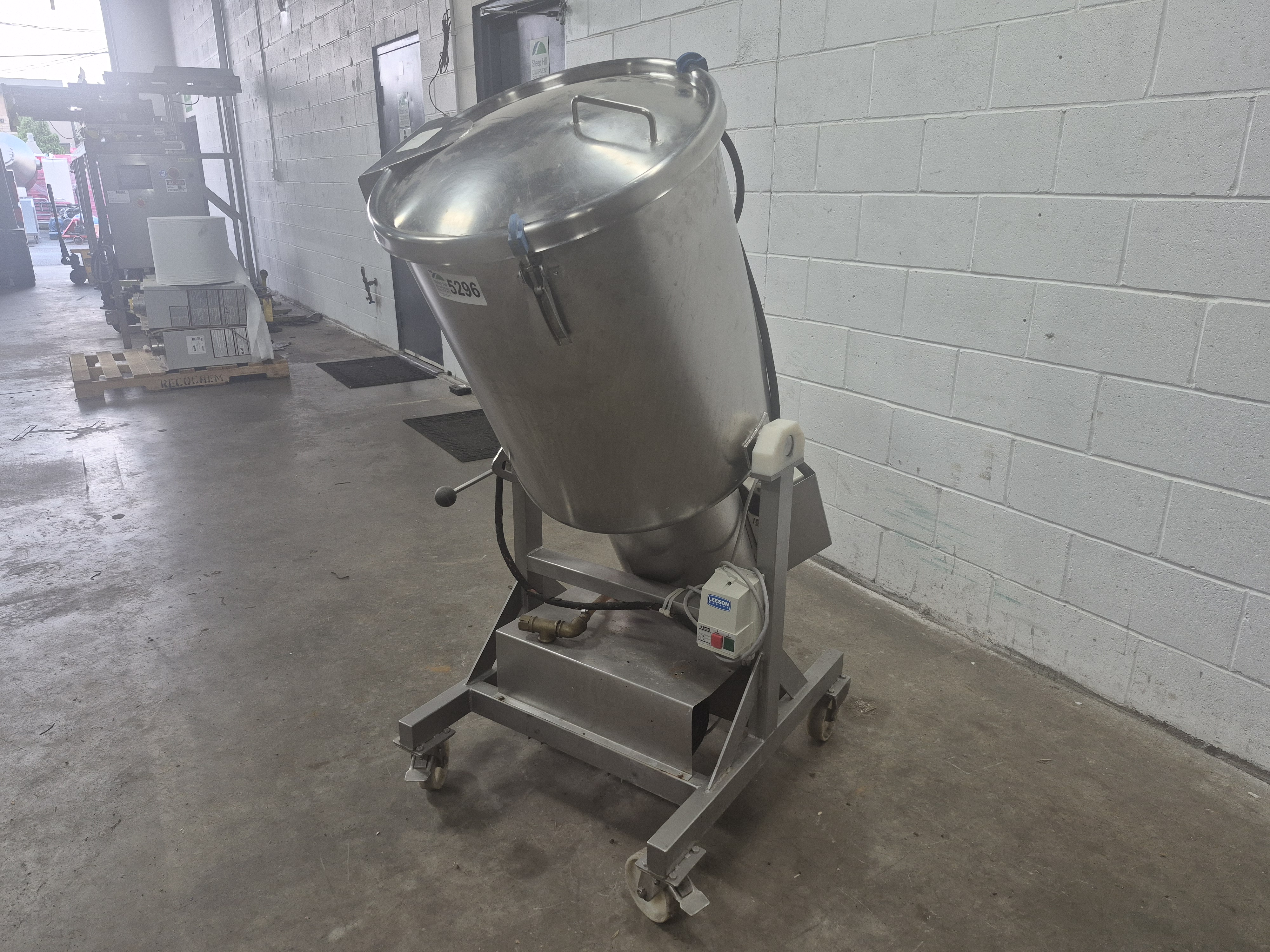 Used LÄCOVAC 150 Litre Stainless Steel Vacuum Tumbler Mixer