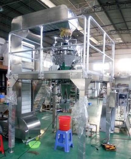 Used 10 Head Multi-Head Scales with Platform and Elevator