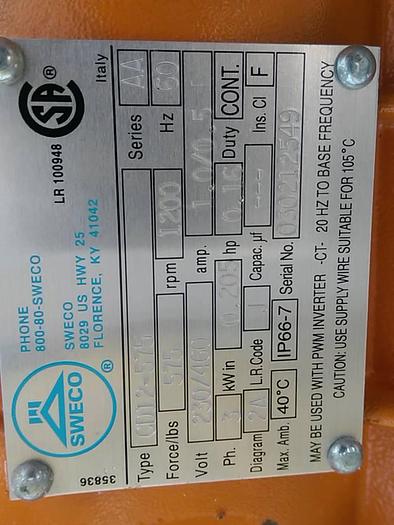 Used SWECO 24" 1/8" Ingredient Sifter