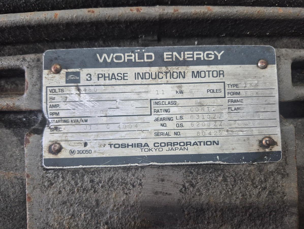 Used World Energy 3 Phase Induction Motor