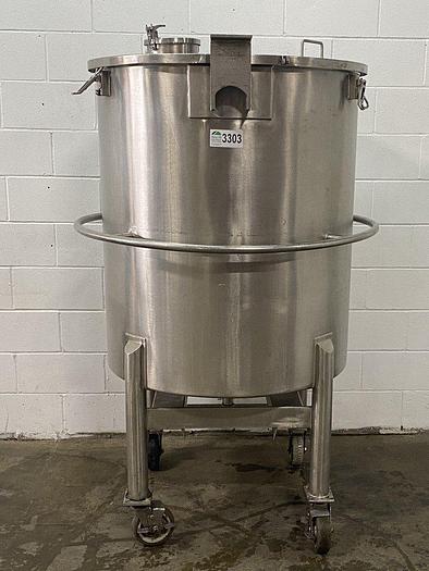 Used Cone-Bottom Tank With Lid