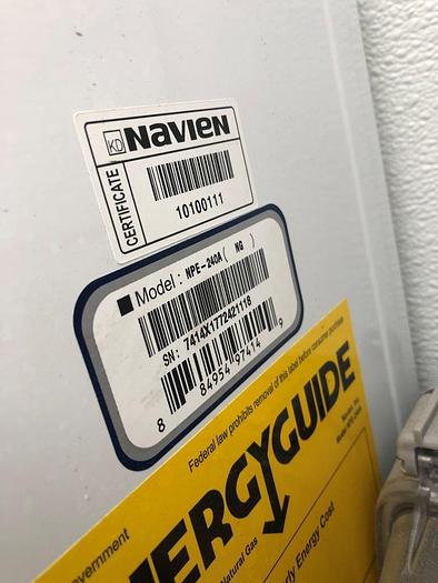 Used Navien NPE-240A (NG) Condensing Tankless Water Heaters