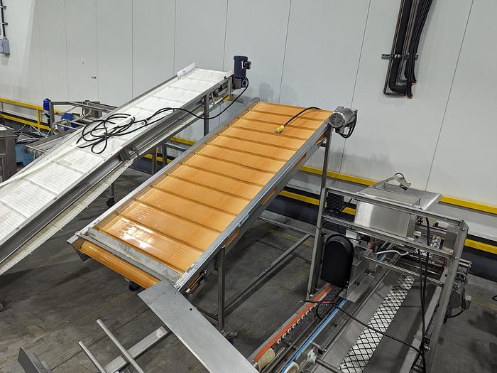 Used Solid Cleated Belt Incline Conveyor