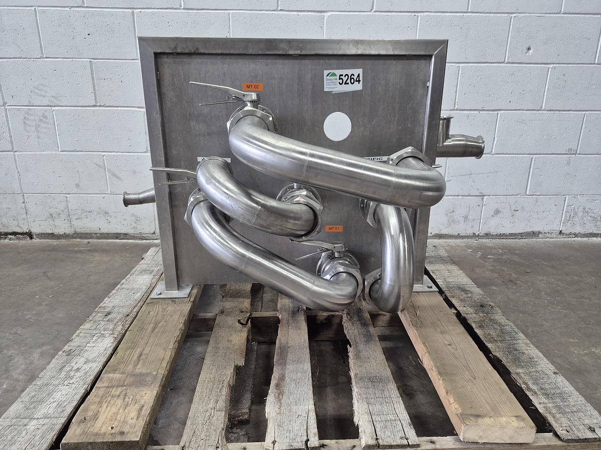 Used Sanitary Stainless Steel Flow Transfer Panel