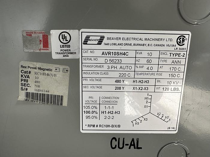 Used Beaver 10 kVA Transformer