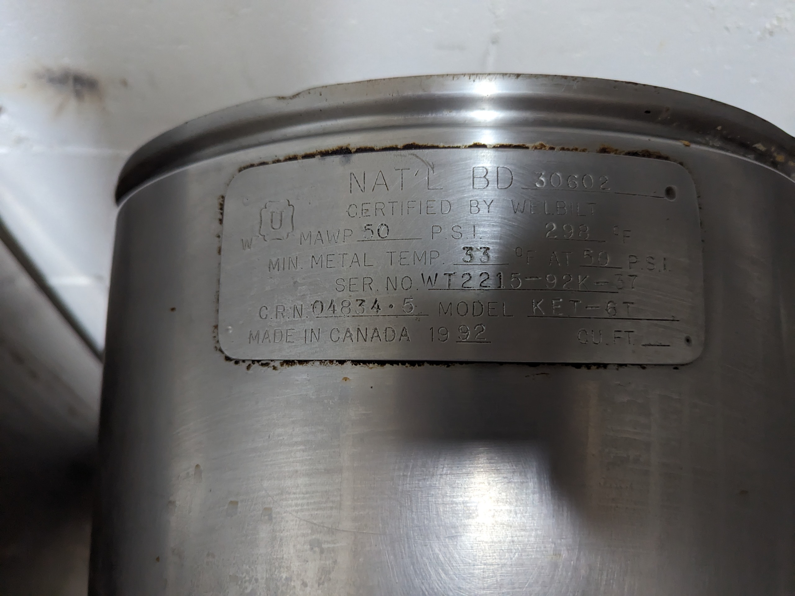 Used Cleveland KET-6T Steam-Jacketed Tilting Kettle