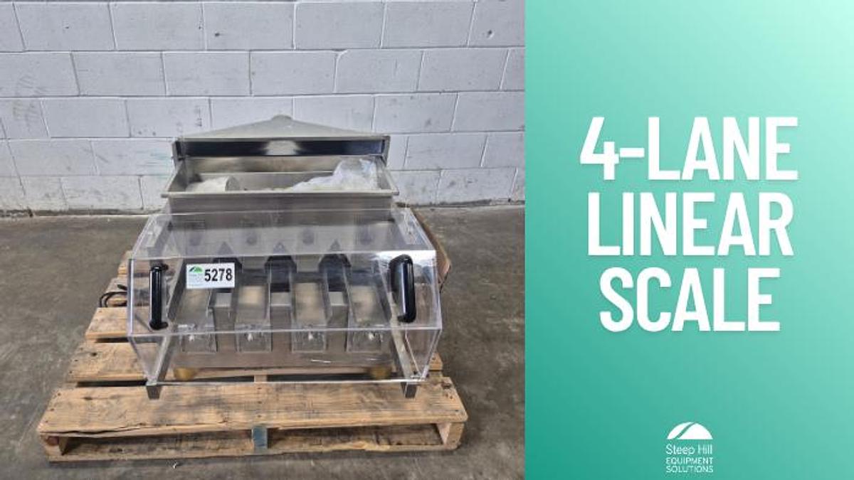 Used 4-Lane Linear Bucket Scale