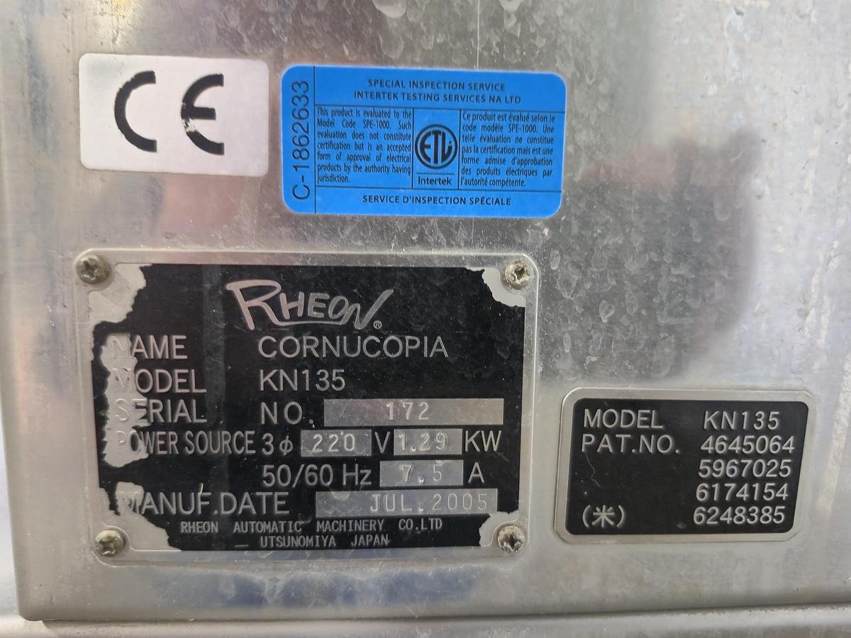 Used Rheon KN135 Encrusting Machine