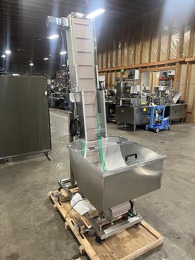 Used Elevating Conveyor with Hopper