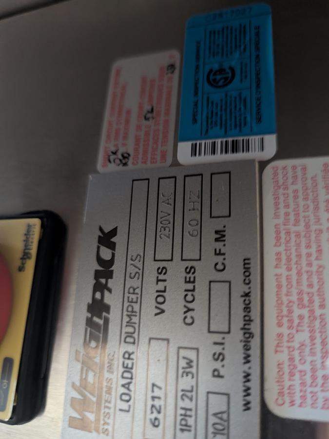 Used WeighPack SS Load Dumper