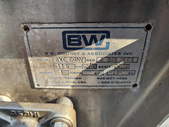 Used B.W. Cooney 20'L Modular Belt Conveyor