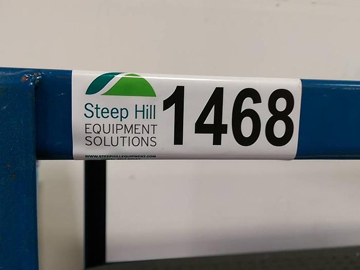 Used Blue Rolling Shelf