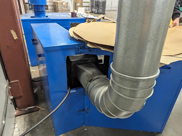 Used Inline Scrap Chopper with Sterling Blower