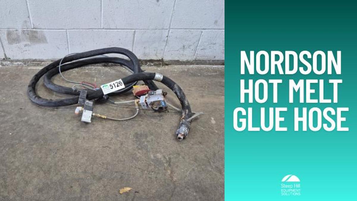 Used Nordson 12ft Heated Hot Melt Glue Hose