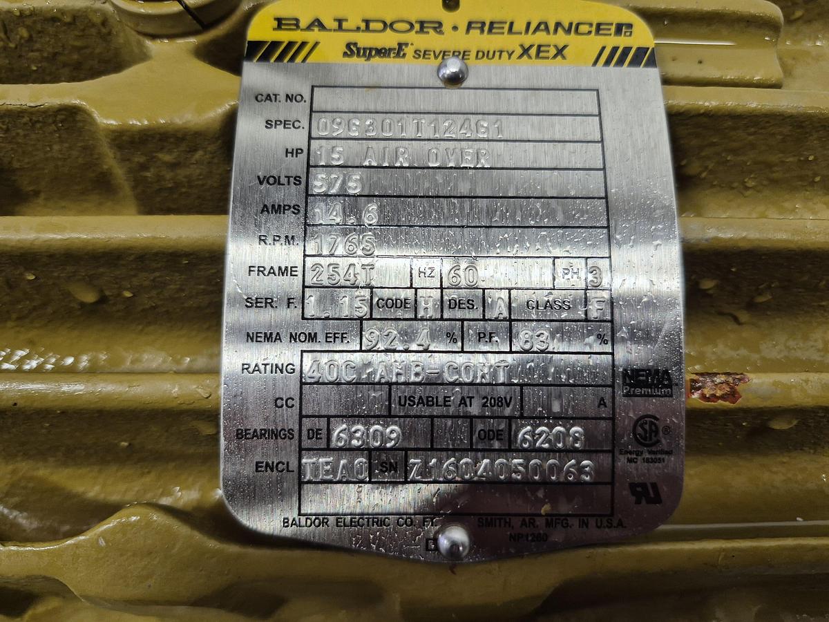 Used Baldor-Reliance Super-E Sever Duty XEX Electric Motor