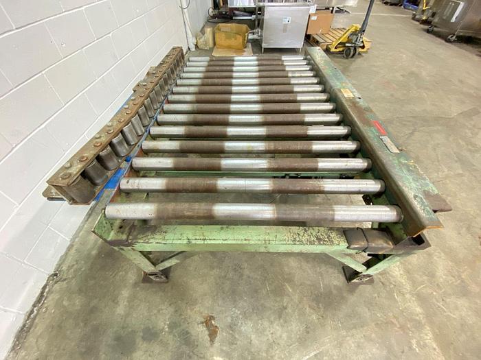 Used 5'8 Roller Conveyor