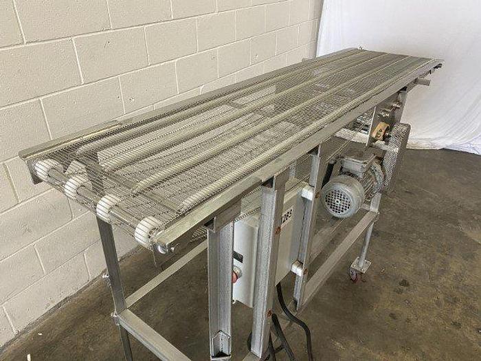 Used 6' SS Wire Conveyor