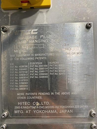 Used HITEC Linkwel-X Sausage Casing Stuffer