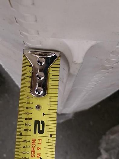 Used 30” Wide Modular Conveyor Belt With Ridges