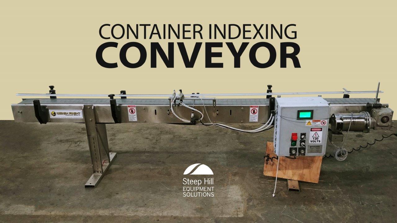 Used Weigh Right HC-10 Container Indexing Conveyor